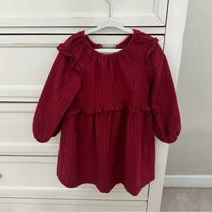 Zara Kids Red Ruffle Dress